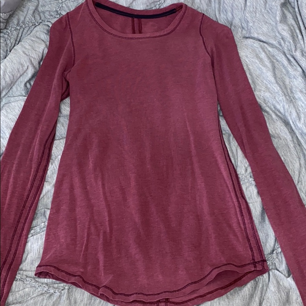 Lululemon Maroon/Burgundy Long Sleeve
